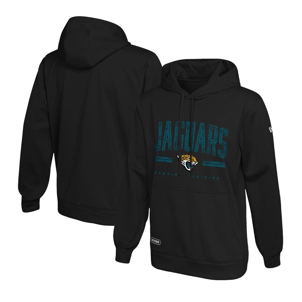 NWT NFL Team Apparel Jacksonville Jaguars Combine Authentic Hoodie Black Size S